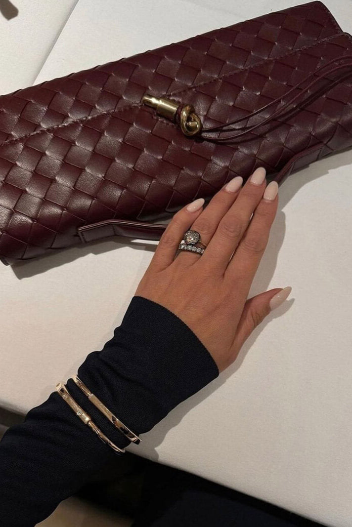 Torba Clutch Melanie z Zlato Vozlano