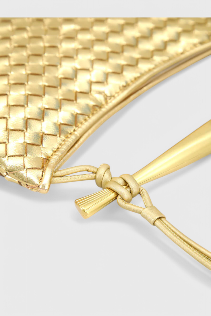 Torba Gerda Woven z Zlato Ročico