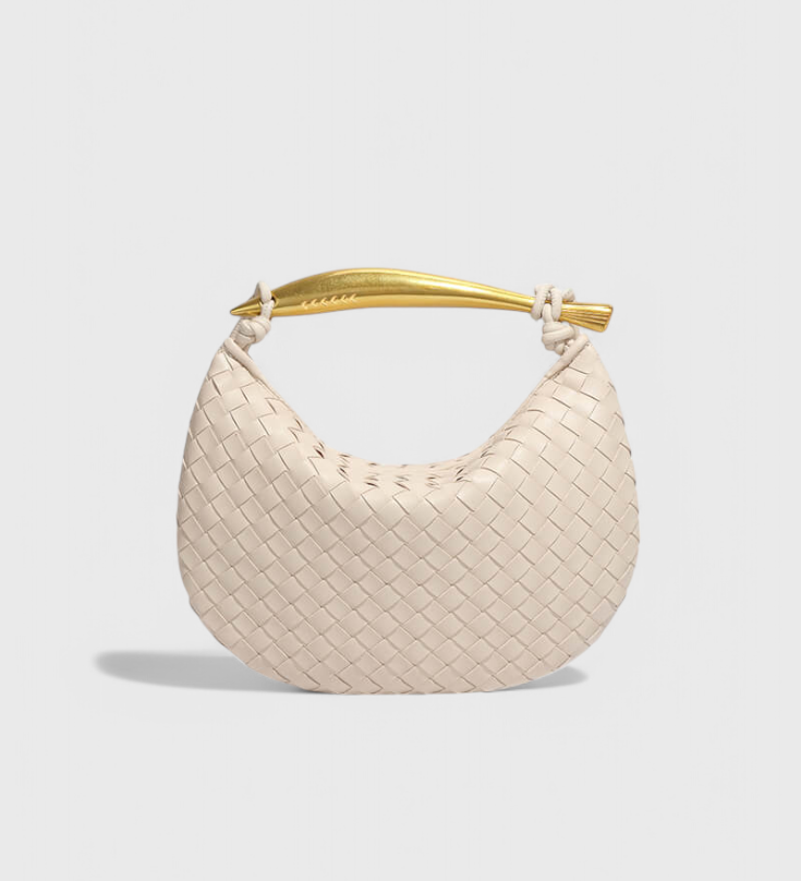Torba Gerda Woven z Zlato Ročico