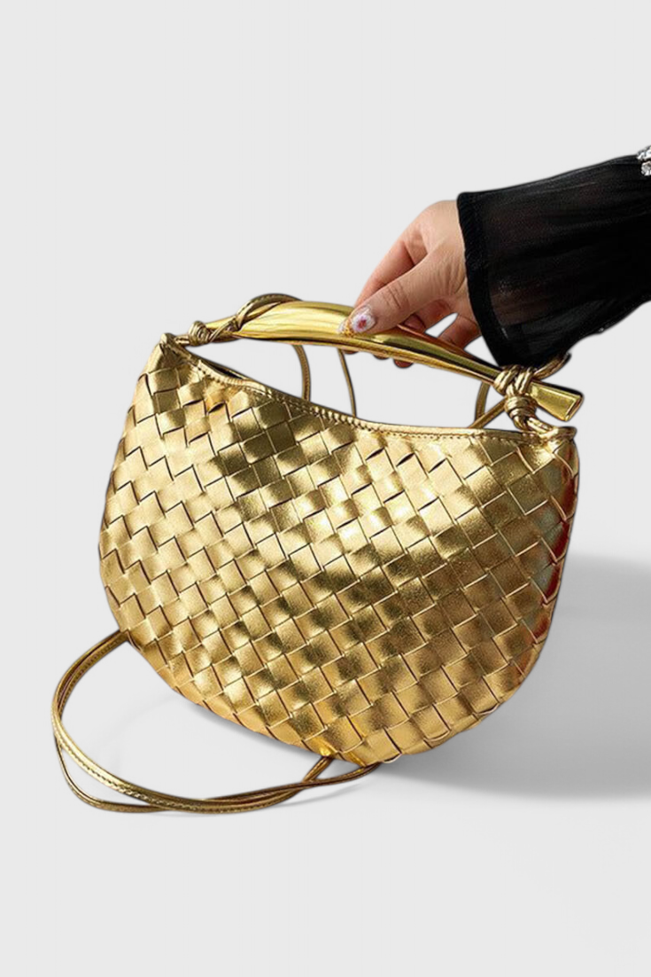 Torba Gerda Woven z Zlato Ročico