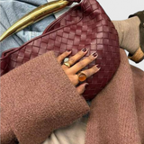 Torba Gerda Woven z Zlato Ročico