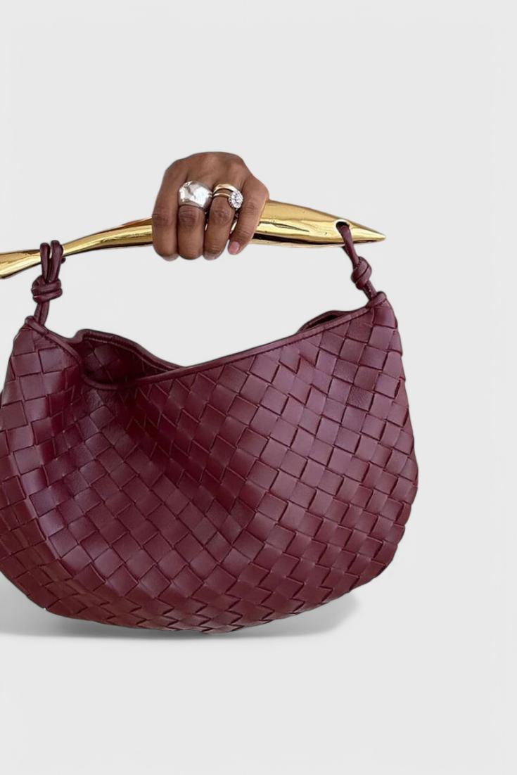 Torba Gerda Woven z Zlato Ročico