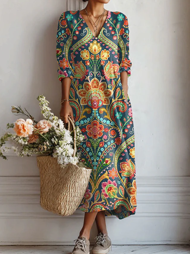 Dolga Boho Obleka