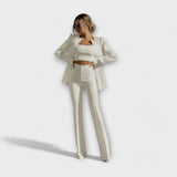 Jasmila – Eleganten Set iz 3 Delov (Blazer, Top, Hlače)
