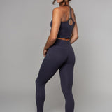Airsoft Visoki Struk Bešavne 7/8 Leggings Grafit