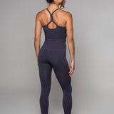 Airsoft Visoki Struk Bešavne 7/8 Leggings Grafit
