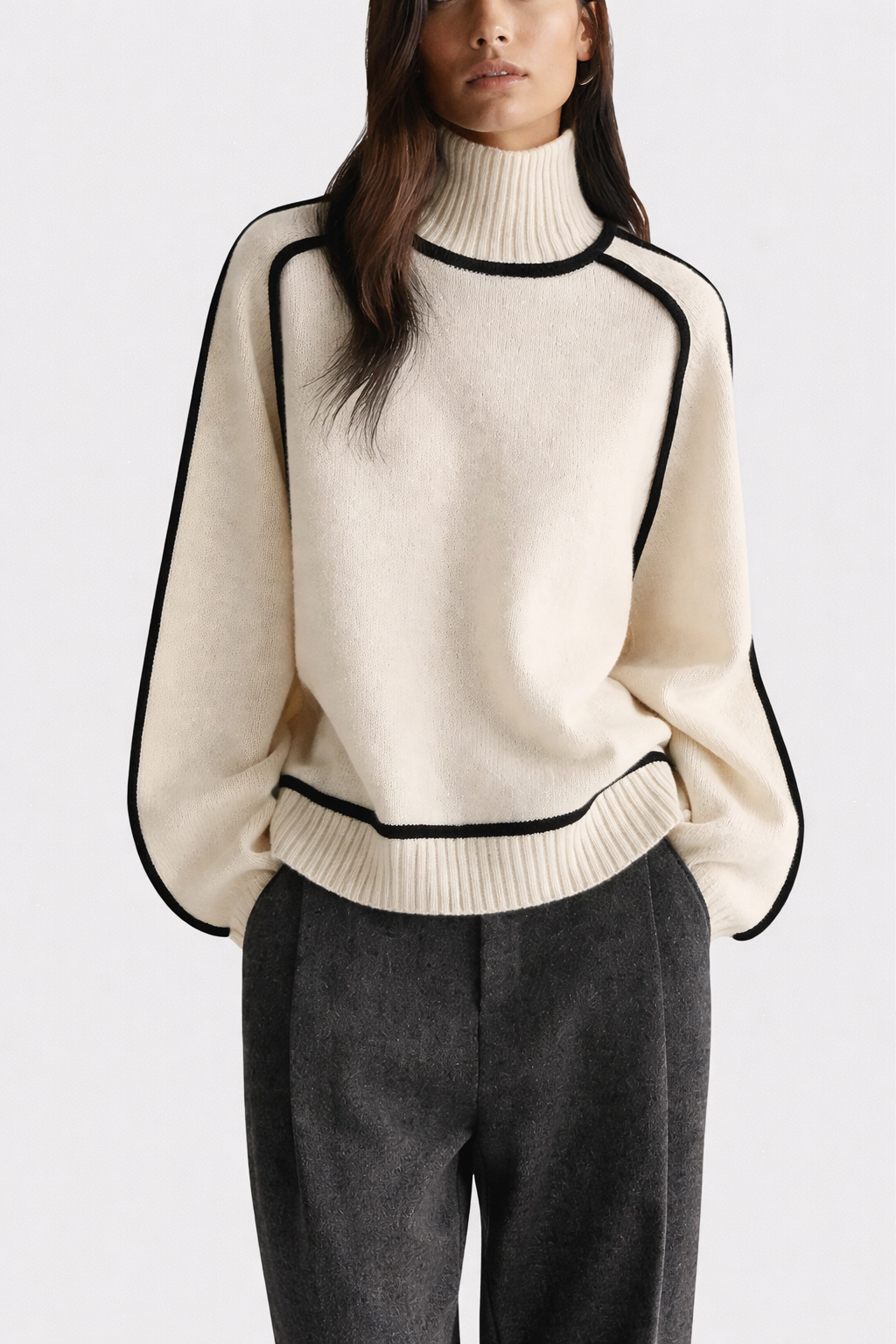 Aizel - Pulover S Rol-Ovratnikom