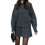 Velara - Pleten Set - Oversize Pulover + Mini Krilo