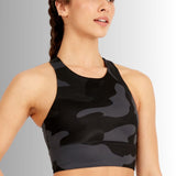 Ebony Camo Crop Modrček