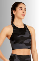 Ebony Camo Crop Modrček