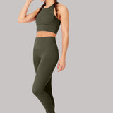 Elevate All Day Ultra Visoki Struk 7/8 Leggings Olivno Zeleni