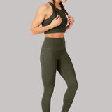 Elevate All Day Ultra Visoki Struk 7/8 Leggings Olivno Zeleni