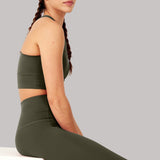 Elevate All Day Ultra Visoki Struk 7/8 Leggings Olivno Zeleni