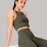 Elevate All Day Ultra Visoki Struk 7/8 Leggings Olivno Zeleni