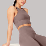 Elevate All Day Ultra Visok Pas 7/8 Legging Taupe