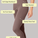 Elevate All Day Ultra Visok Pas 7/8 Legging Taupe