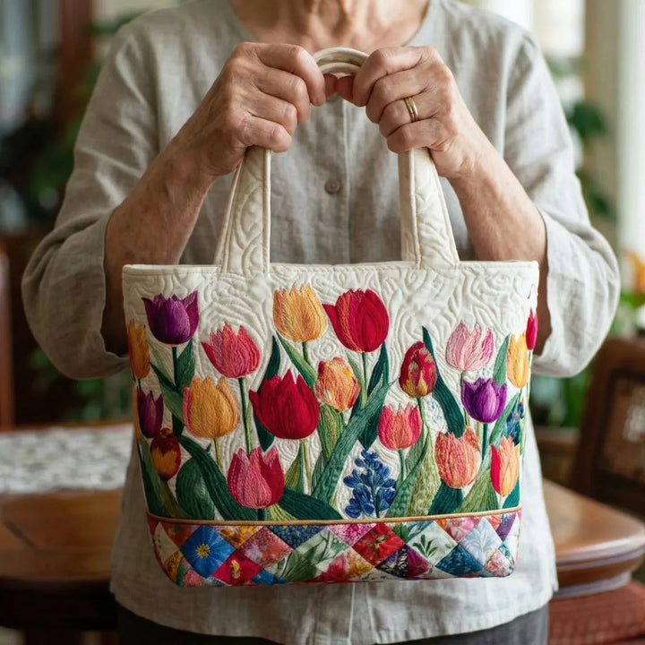 Ročno izdelana torba | Tulipani