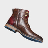 George - Usnjeni Oxford gležnjači visokokvalitetne ročne izdelave