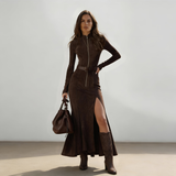 Danica - Obleka z sprednjim odpiranje