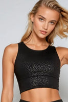 Jet Leopard Crop Bra