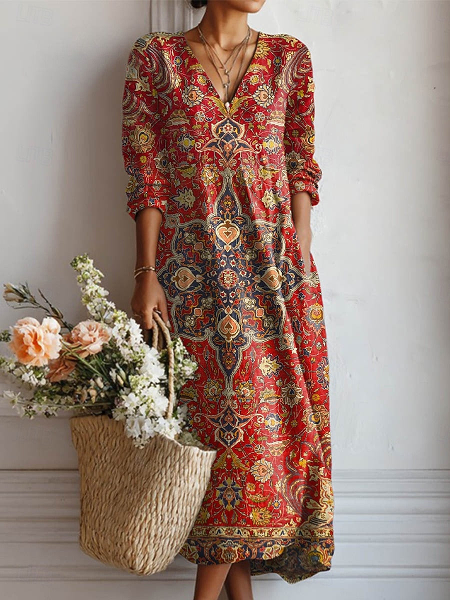 Dolga Boho Obleka
