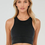 Dugi Crop Bralette Črna