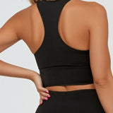 Dugi Crop Bralette Črna