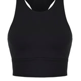 Dugi Crop Bralette Črna