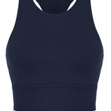 Longline Crop Bra Mornarsko modra
