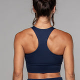 Longline Crop Bra Mornarsko modra