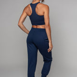 Longline Crop Bra Mornarsko modra