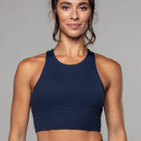 Longline Crop Bra Mornarsko modra