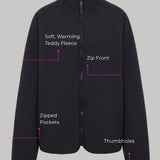 Teddy Fleece Zip Jakna