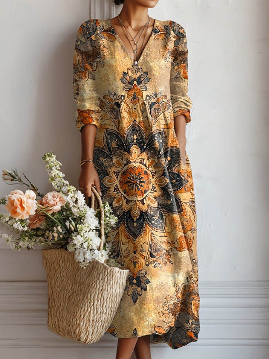 Dolga Boho Obleka