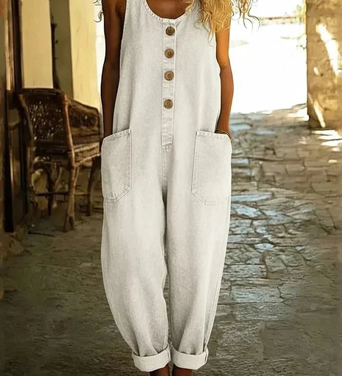 Vintage slog Lora™ Alma Ljubljana ženske latske hlače z naramnicami, modre barve, elegantno in udobno oblikovanje