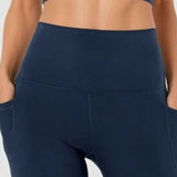 Visokotlačne Leggings s Džepnimi Polno Dolžino