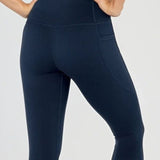 Visokotlačne Leggings s Džepnimi Polno Dolžino