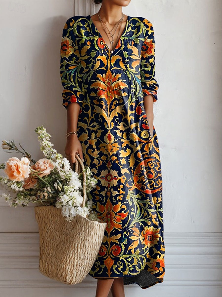 Dolga Boho Obleka