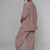 Supersoft hlače s manžetami Taupe