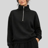 Supersoft Polu Zip Dukserica Črna