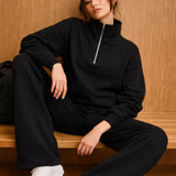 Supersoft Polu Zip Dukserica Črna
