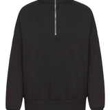 Supersoft Polu Zip Dukserica Črna