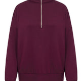 Supersoft Polu Zip Dukserica Črna Češnja