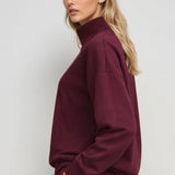 Supersoft Polu Zip Dukserica Črna Češnja