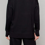 Supersoft Longline Dukserica Črna