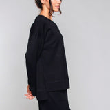 Supersoft Longline Dukserica Črna