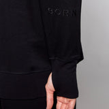 Supersoft Longline Dukserica Črna