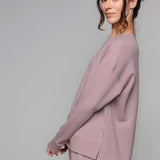 Supersoft Longline Sweatshirt Roza