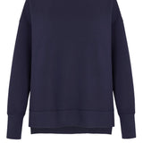 Supersoft Longline Dukserica Temno modra