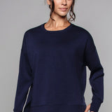 Supersoft Longline Dukserica Temno modra